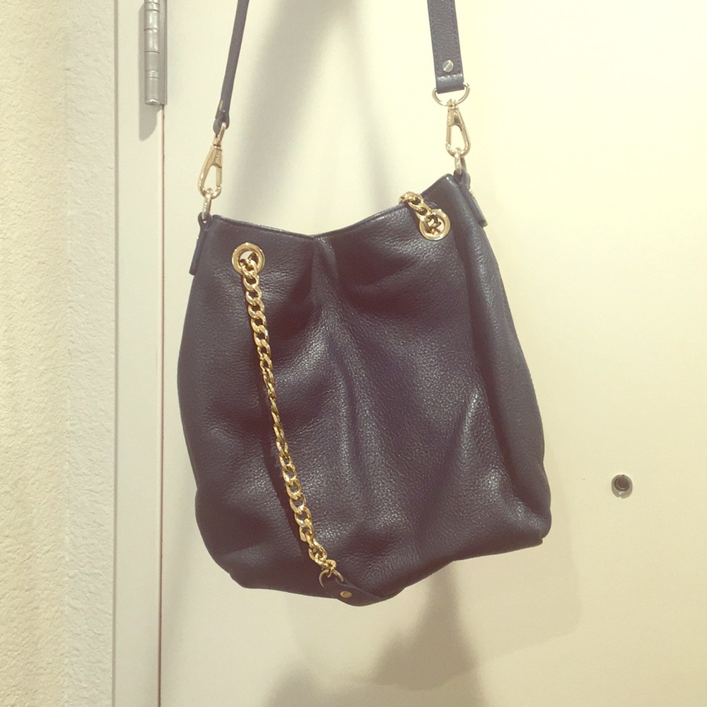 Navy Blue Michael Kord Crossbody